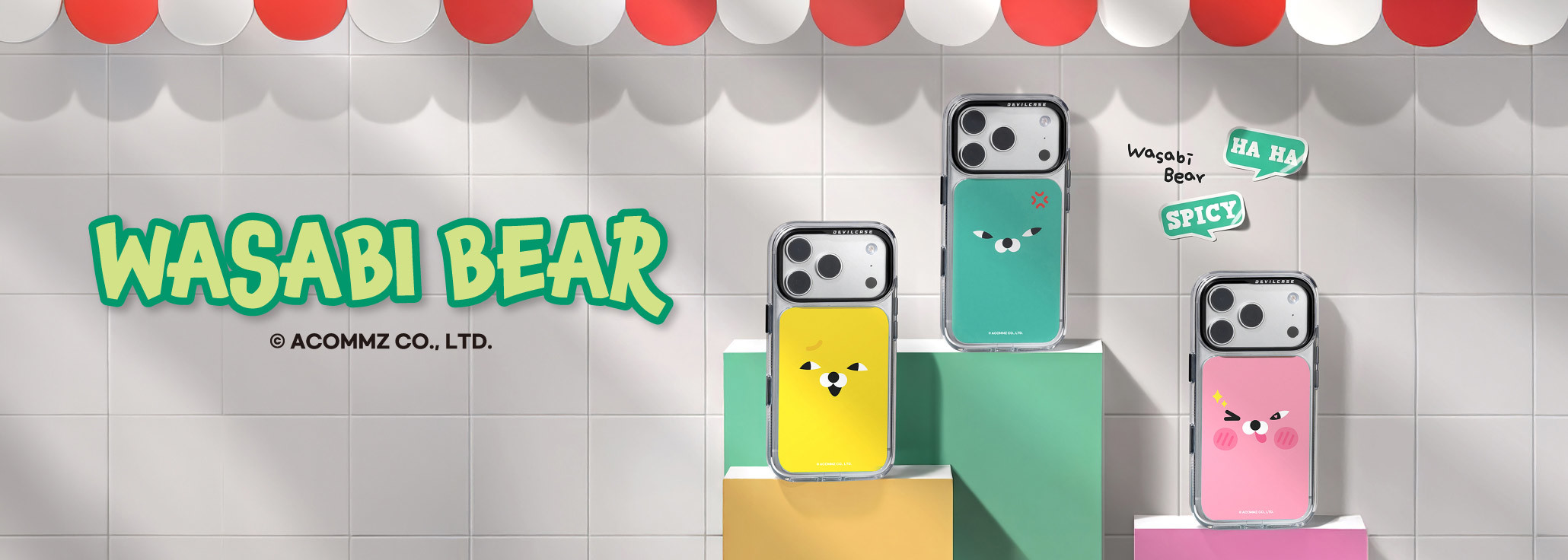 Wasabi Bear x DEVILCASE 手機殼 - 手機試衣間