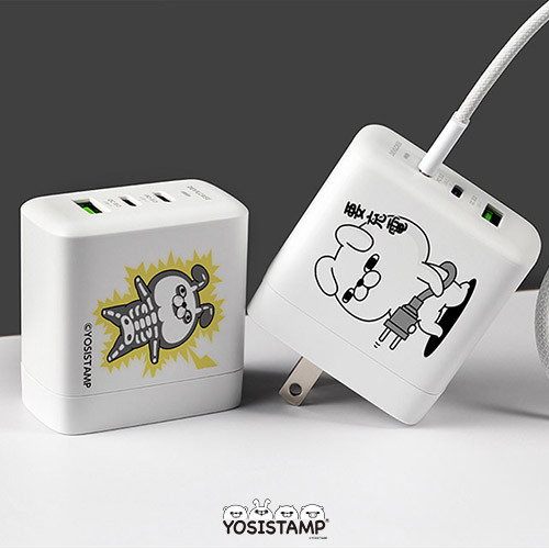 聯名正版授權 呦嘻百分百 DC-PRO70 3孔 氮化鎵70W PD超急速充電器 要充電