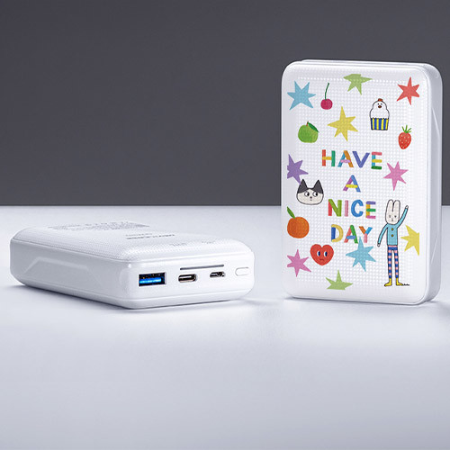 聯名正版授權 Luckylulu 快充行動電源 HAVE A NICE DAY