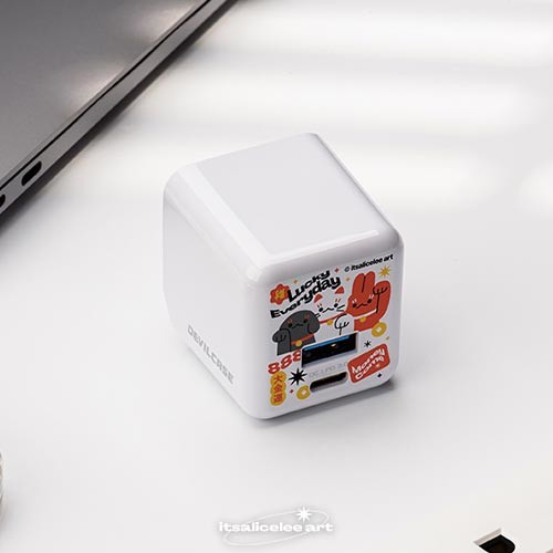 聯名正版授權 itsalicelee art 氮化鎵超急速PD充電器 Lucky Everyday｜幸運收集中