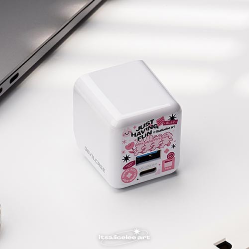 聯名正版授權 itsalicelee art 氮化鎵超急速PD充電器 Just Having Fun