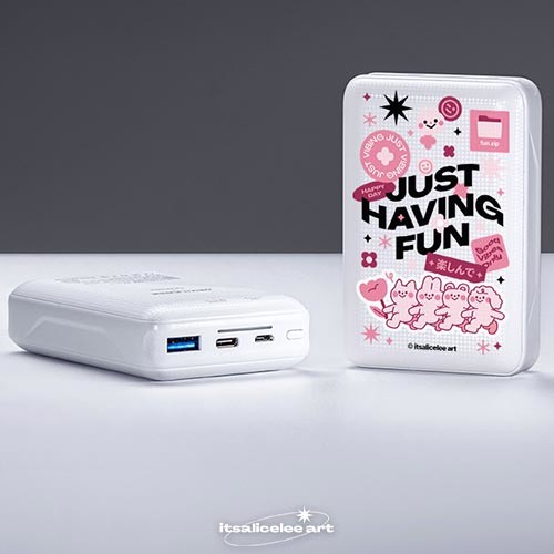 聯名正版授權 itsalicelee art 快充行動電源 Just Having Fun