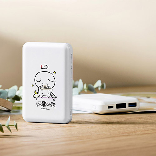 聯名正版授權 Say HANa 林花 磁吸行動電源 沒電小熊