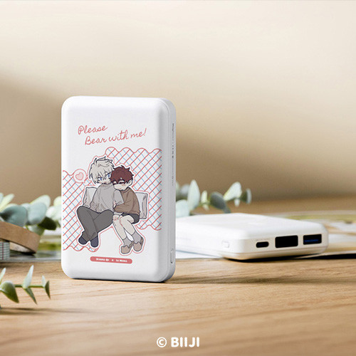 聯名正版授權 逼居BIIJI 磁吸行動電源 午睡時間